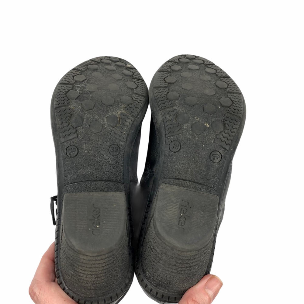 RIEKER “Rebecca” Booties in Black Leather 39 9 - Picture 10 of 12